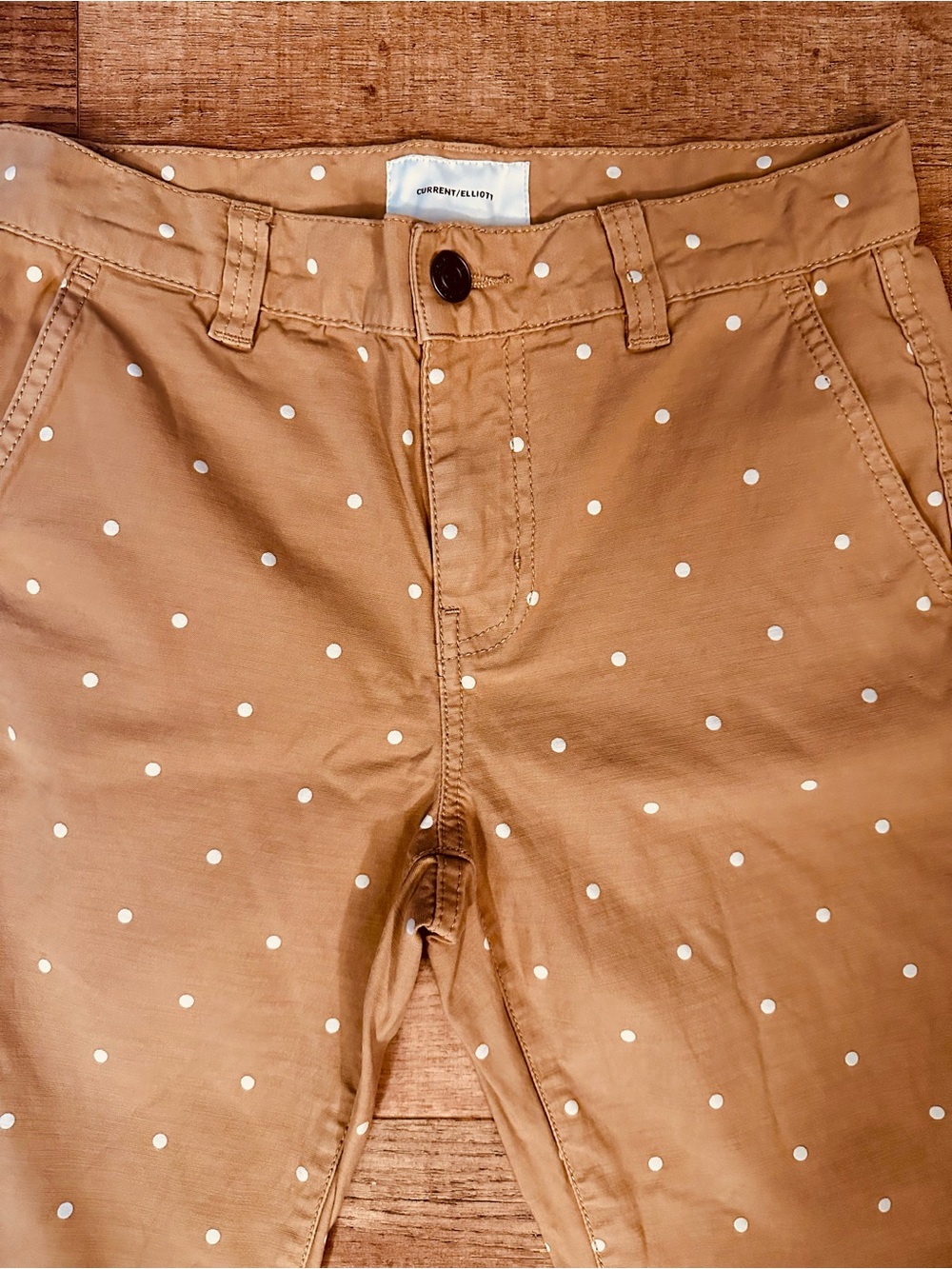 NWOT Current/Elliot The Confidant Pant in Barkley Polka Dot Size 25 - Picture 6 of 10